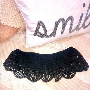 Victoria Secret 🖤 black lace bralette w/black shear-ish 2nd layer Size:S NWOT